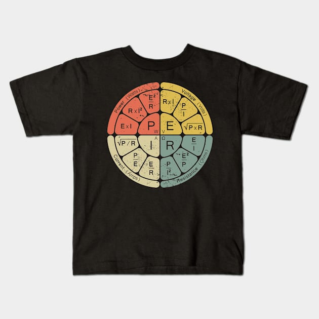 Ohm’s Law Kids T-Shirt by BramCrye